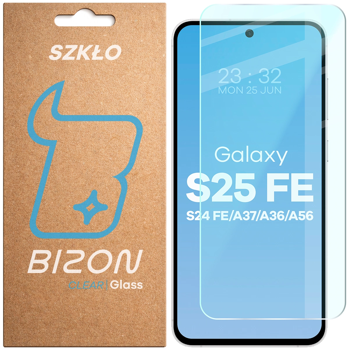 Szkło hartowane Bizon Glass Clear do Galaxy S25 FE 5G/Galaxy S24 FE 5G/Galaxy A37 5G/Galaxy A36 5G/Galaxy A56 5G